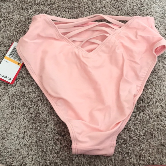 Blush High Waist Swim Bottoms - Picture 2 of 2